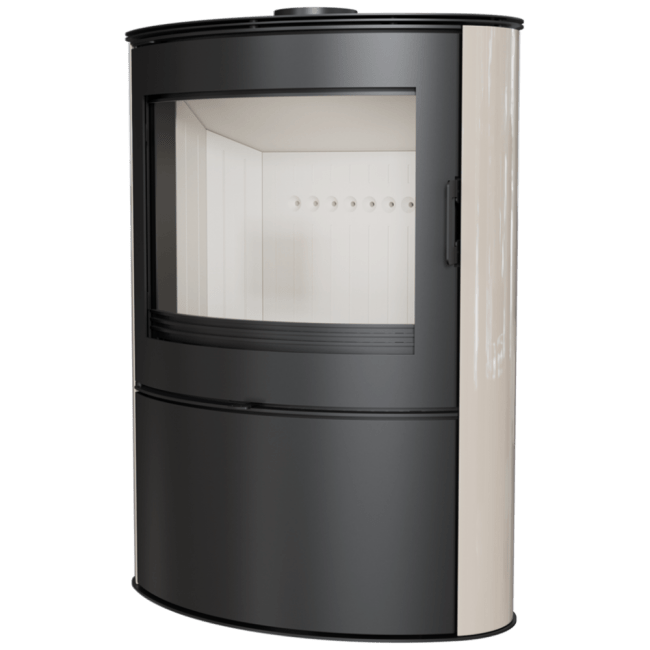 Wood Burning Steel Tiled Stove AB Ø 150 10 KW black/red - Image 7