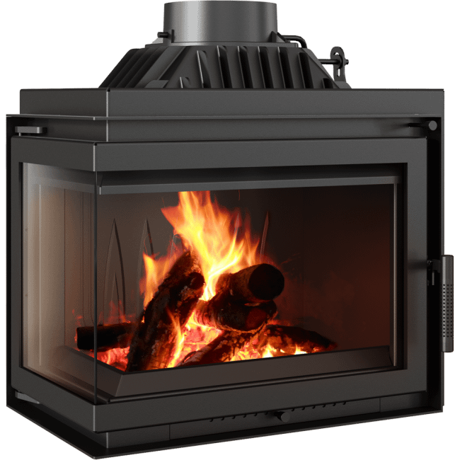 Cast Iron Fireplace SIMPLE Left or Right-Sided 8 KW Ø 200 - Image 2