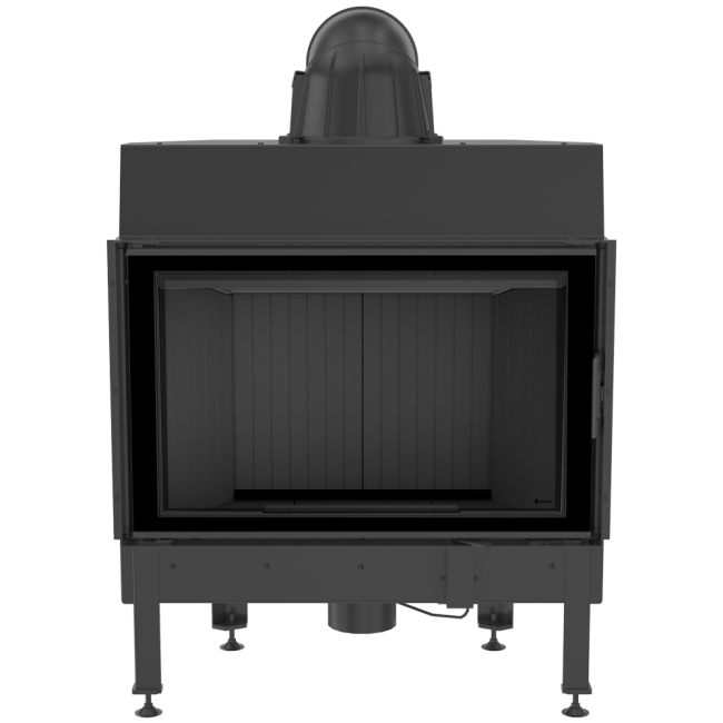 Steel Fireplace NADIA 12 KW Ø 200 Black - Image 2