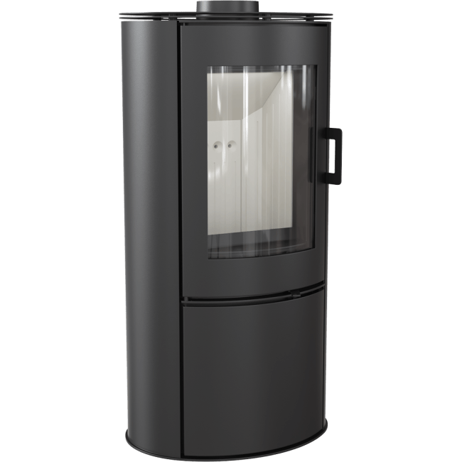 Wood burning steel cast iron stove AB 8 kW Ø 150