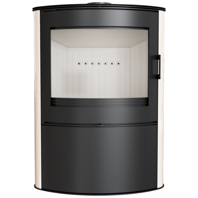 Wood Burning Steel Tiled Stove AB Ø 150 10 KW black/red - Image 6