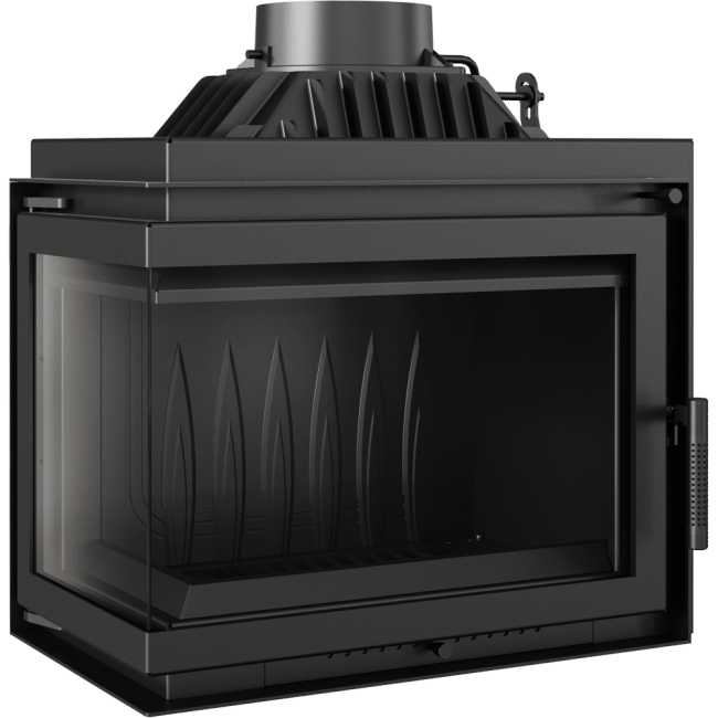 Cast Iron Fireplace SIMPLE Left/Right-Sided 6/8/15 KW Ø 200 - Image 2