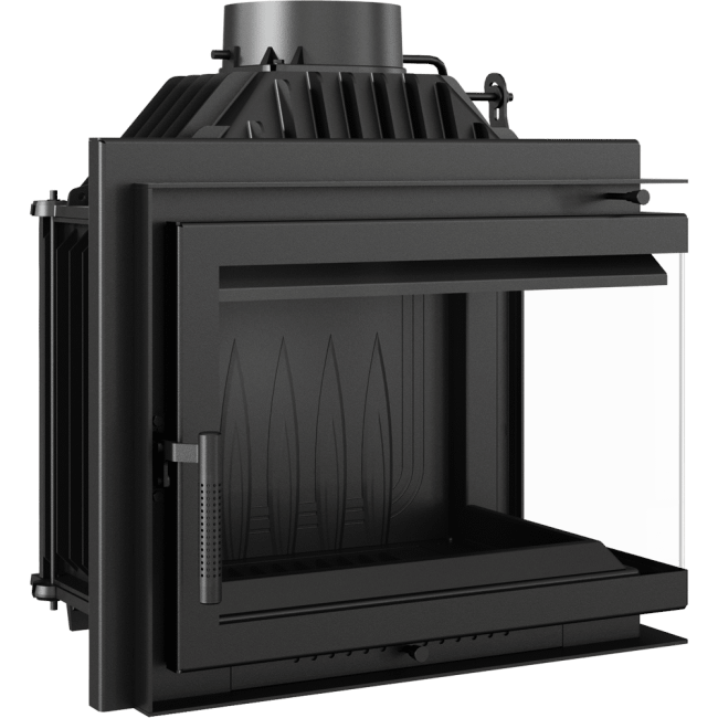 Cast Iron Fireplace SIMPLE Left or Right-Sided 8 KW Ø 200 - Image 3