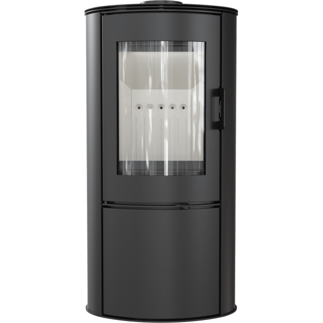 Wood burning steel cast iron stove AB 8 kW Ø 150 - Image 2