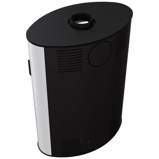 Wood burning steel self closing stove KOZA AB S 2 Ø 150 10 black/white - Image 8