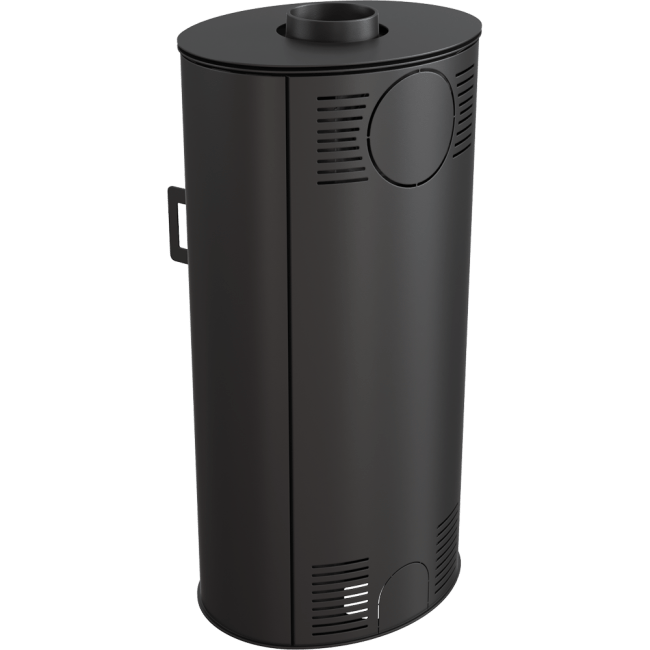 Wood burning steel cast iron stove AB 8 kW Ø 150 - Image 3