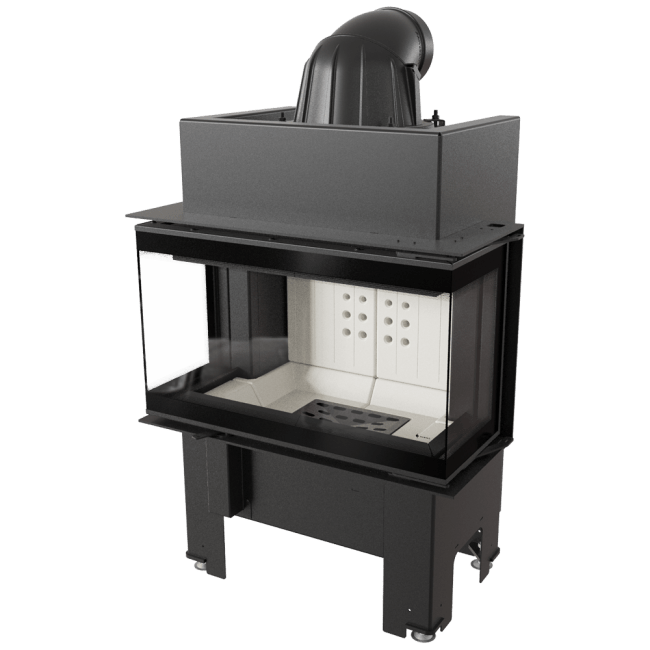 Steel Fireplace NBC 7 KW Ø 160 - Image 4