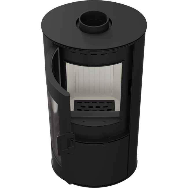 Wood burning steel cast iron stove AB 8 kW Ø 150 - Image 5