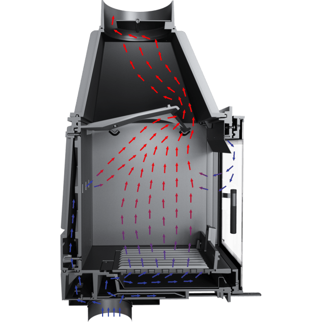 Cast Iron Fireplace ZOSIA 12 KW Ø 200 - Image 6