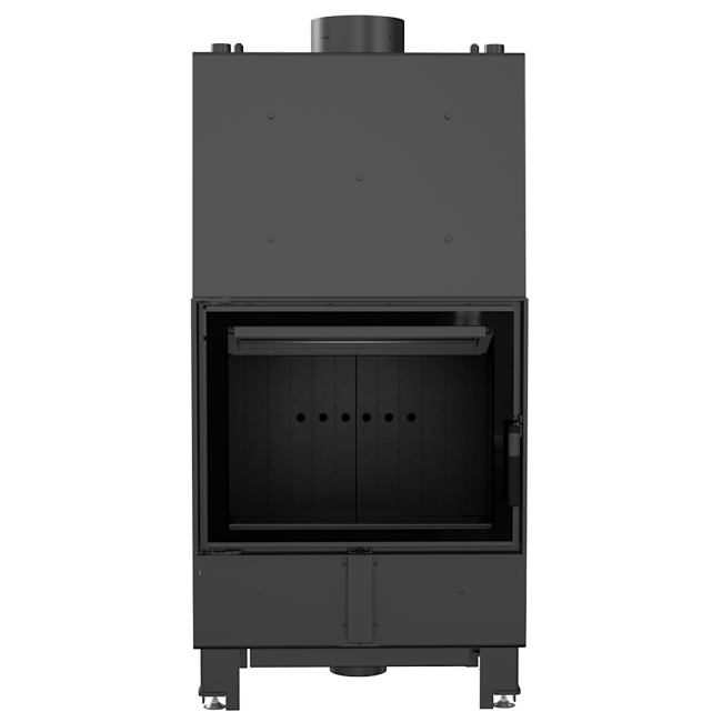 Boiler Fireplace LUCY 12 KW Ø 200 black/black-cream inside - Image 6