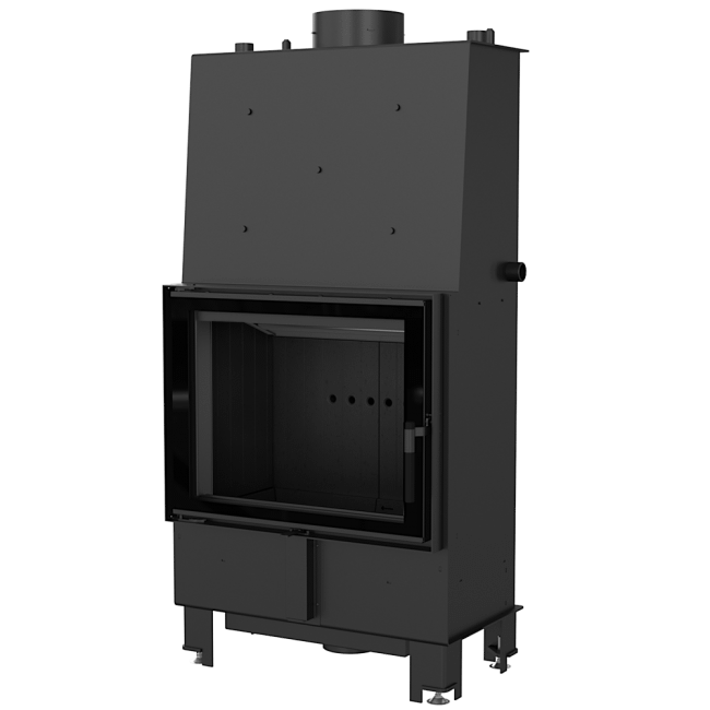 Boiler Fireplace LUCY 12 KW Ø 200 black/black-cream inside - Image 7