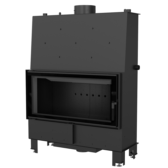 Boiler Fireplace LUCY 20 KW Ø 200 Black - Image 3