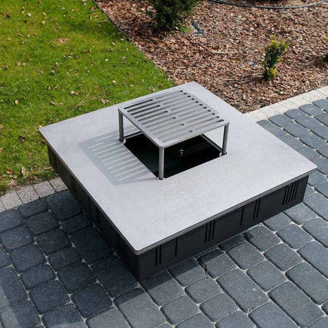 FIREPLACE WITH GRILL QUADRUM - Image 2