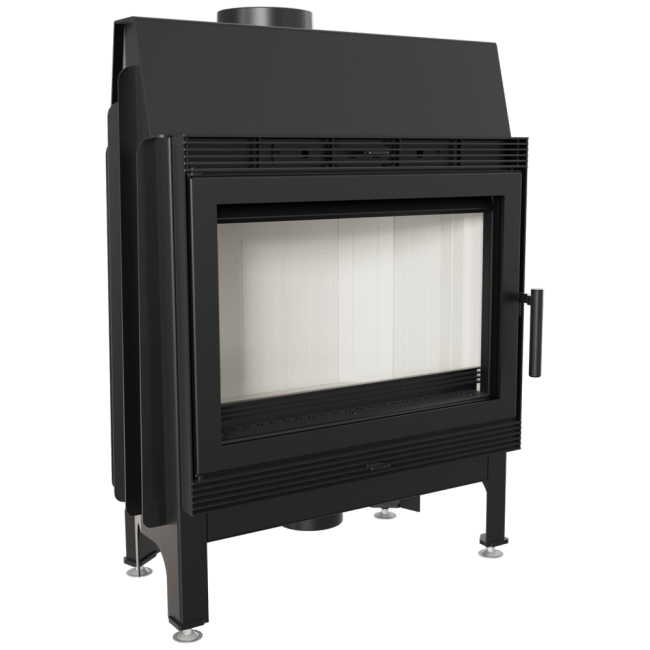 Steel Fireplace BLANKA 11 KW Ø 180 left/right/both sided