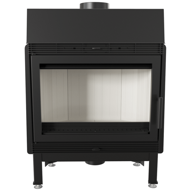 Steel Fireplace BLANKA 11 KW Ø 180 left/right/both sided - Image 2