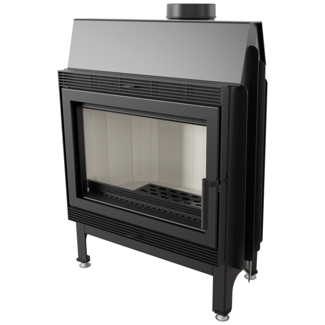 Steel Fireplace BLANKA 11 KW Ø 180 left/right/both sided - Image 3