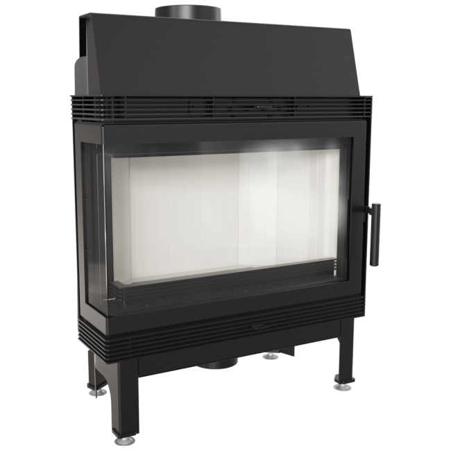 Steel Fireplace BLANKA 11 KW Ø 180 left/right/both sided - Image 6