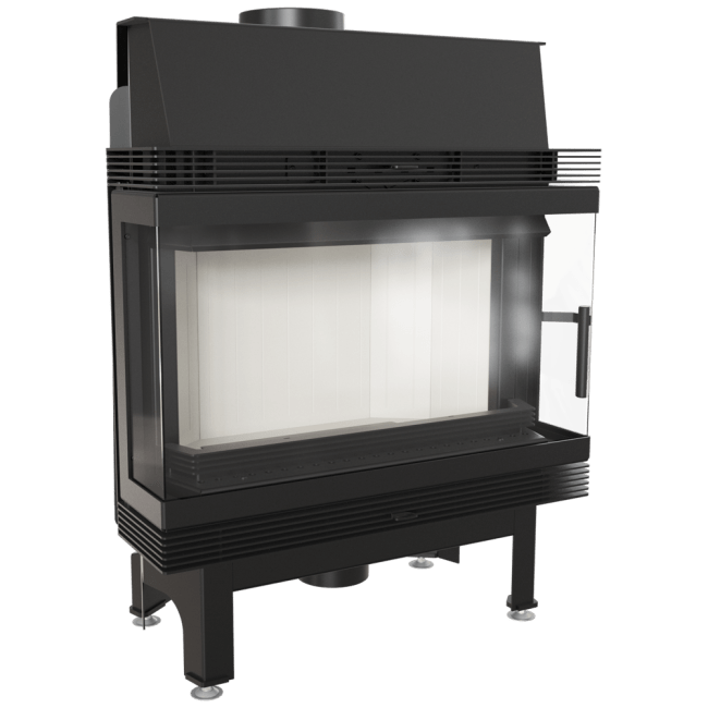 Steel Fireplace BLANKA 11 KW Ø 180 left/right/both sided - Image 7