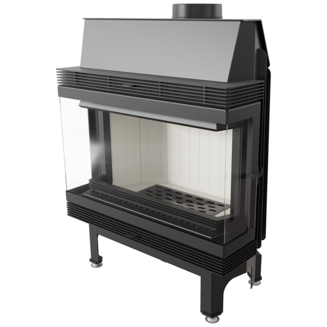 Steel Fireplace BLANKA 11 KW Ø 180 left/right/both sided - Image 8