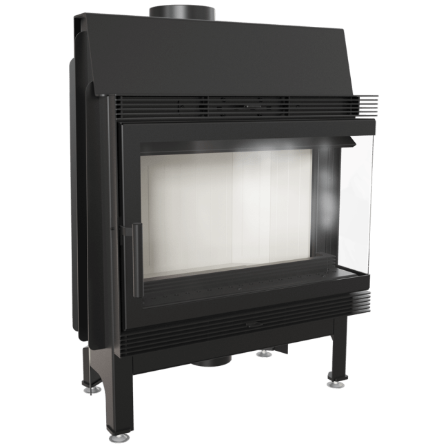 Steel Fireplace BLANKA 11 KW Ø 180 left/right/both sided - Image 5