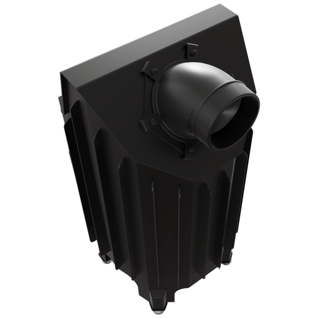 STEEL FIREPLACE BLANKA 8 KW Ø 160 left-right sided - Image 4