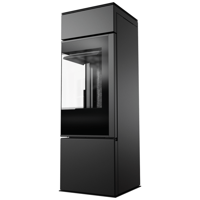 Wood Burning Steel Stove THOR Black Ø 150 8 KW - Image 5