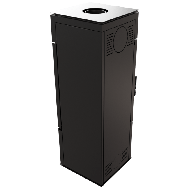 Wood Burning Steel Stove THOR Black Ø 150 8 KW - Image 6